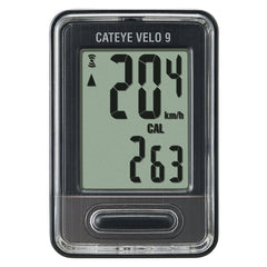 Cyclometre Cat Eye Velo 9 Blk