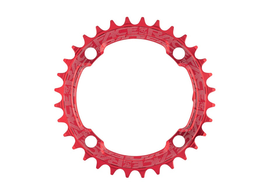 Plateau Narrow-wide Pour Vélo De Route BCD 130 - 209,3 Mm, Alliage Aluminium CNC Rouge - Compatible 8 à 12 Vitesses