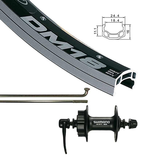 Roue Avant 700C Alex DM-18 Quick Release Blk